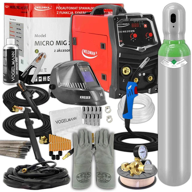 Weldman MICRO MIG 215 SYN Synergy Poste à souder soudage MIG MMA TIG - jeu n°6