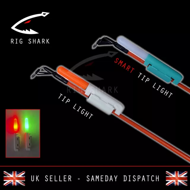 Rig Shark™ LED Sea Fishing Rod Tip Light + SMART Glow Stick Bite Indicator 2