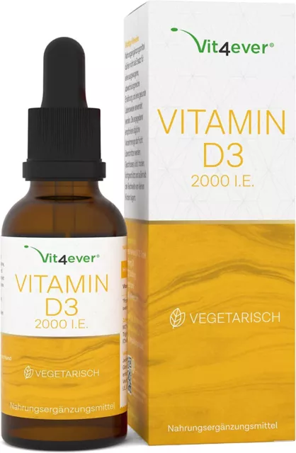 Vitamin D3 - 2000 IE pro Tropfen (V) - 70ml - 2380 Tropfen MHD 05/2024