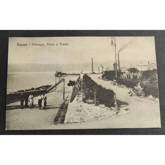Cartolina Savona - Passeggio Trento e Trieste