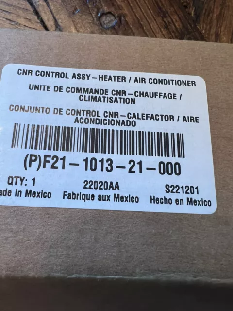 New Kenworth PACCAR F21-1013-21-000 HVAC, A/C, Heater, *Day Cab* Dash Control ❄️
