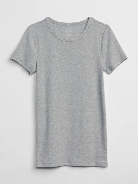 Gap  Modern Crewneck T-Shirt Short Sleeves Heather Grey  Woman's Size X-Large..