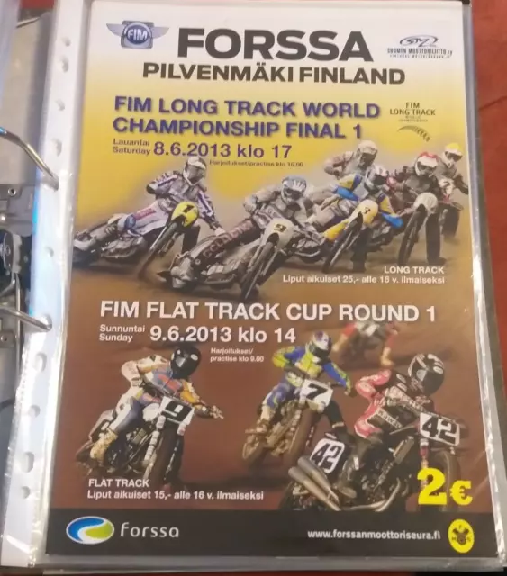 Speedway World Championship Longtrack 8.6.2013 Forssa Finland