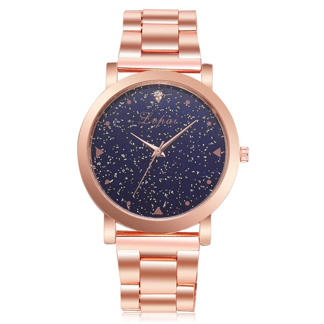 Lvpai Women's Casual Quartz Steel Belt Watch Analog Wrist Watch
