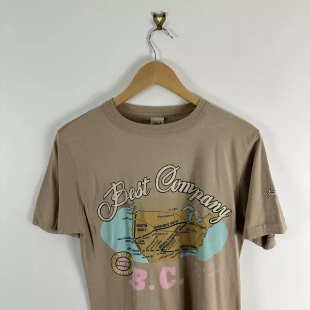 Men’s Vintage Best Company Single Stitch Olmes Carretti Cream Size Small T-Shirt