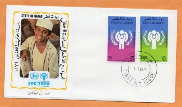 Qatar 1 Fdc Internaional Year Of The Child, 1979