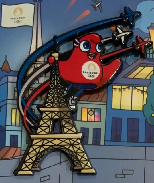 PARIS 2024 OLYMPIC official French mascot Eiffel Tower pin! 18.95