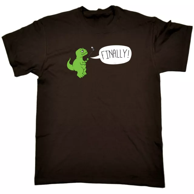 Trex Finally Selfie Dinosaur - Magliette Divertenti Novità Da Uomo T-shirt