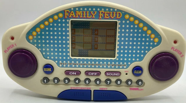 FAMILY FEUD TIGER Vintage Electronic Handheld Game TV Show Travel