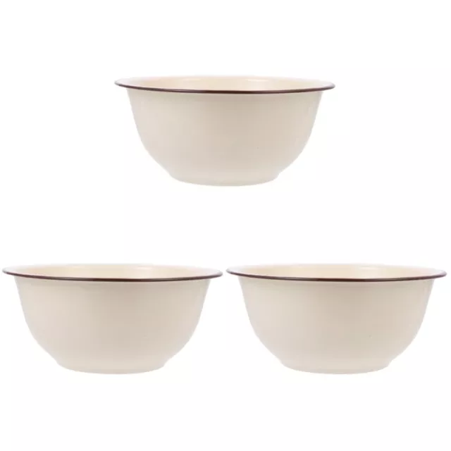 3 Piezas Tazones de Sopa Japonesa Esmalte Decoración para Decoración del Hogar