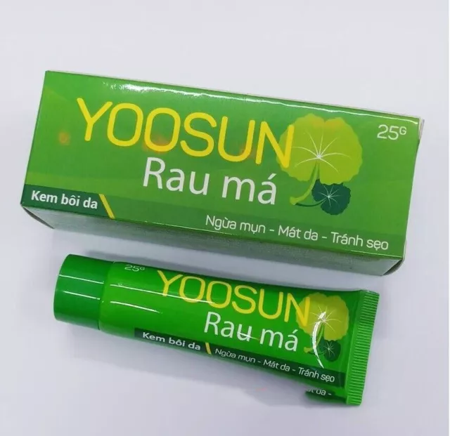 1x Yoosun Rau Ma Acne Cream Prevent Heat Rash Mosquito Bites & Insect Bites 25g