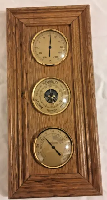 Wetterstation Analog  Barometer, Thermometer, Hygrometer