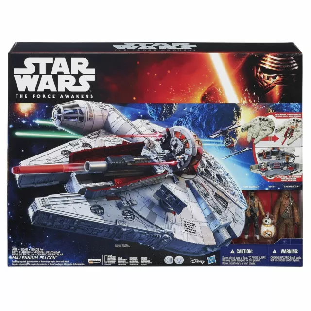 Star Wars MILLENNIUM FALCON Hasbro Episode VII The Force Awakens RARE NEW SEALED