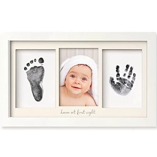Inkless Baby Hand And Footprint Kit - Ink Pad for Baby Hand and Alpine White
