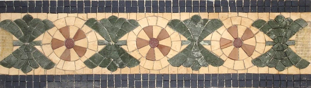 Eternity Home Decor Salle de bain Bordure murale Jardin Mosaïque en marbre