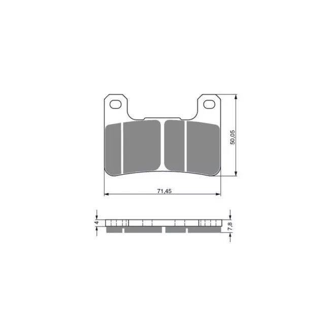 2 Kit plaquettes frein Av Ga et Av Dr Suzuki M 1800 Intruder 2008 - 2009