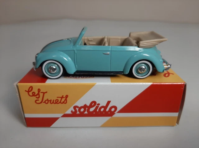Modèle de voiture classique VW coccinelle noire en alliage, 1