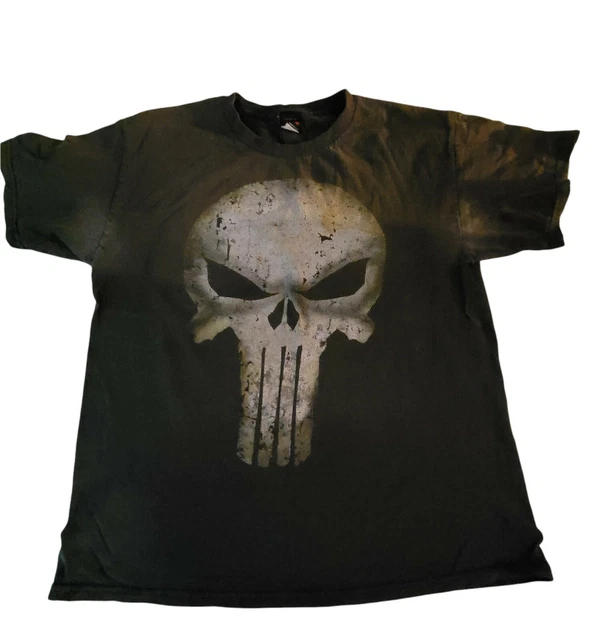 VINTAGE 2006 Mad Engine Licensed MARVEL Comics T Shirt THE PUNISHER Size L