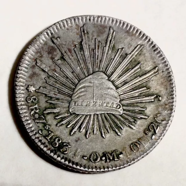 1831 Zs OM Mexico 8 Reales