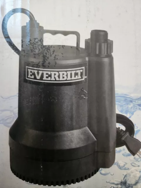 Everbilt 1/6 HP Plastic Submersible Utility Pump Model #SUP54-HD