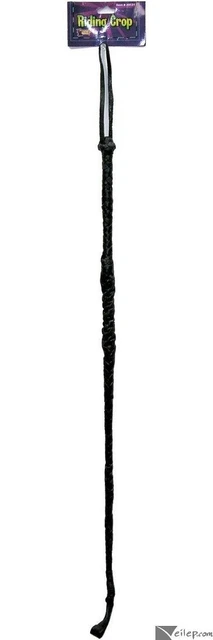 Riding Crop 24.5" Long Riding Black Horse Accessory Whip Costume Halloween