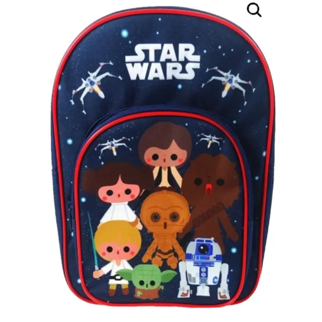 bnwt Official Star Wars Characters Boys Kids Backpack Rucksack School bag
