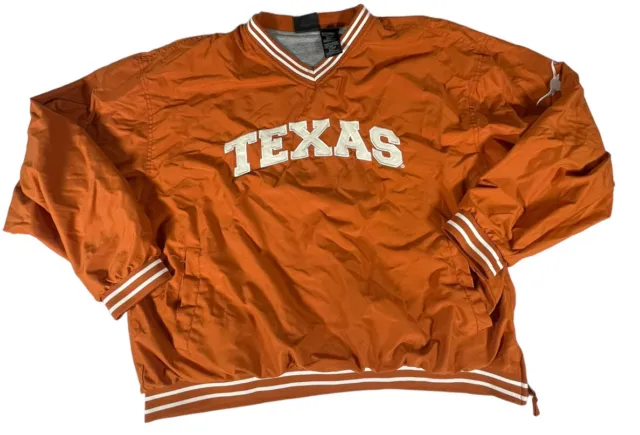texas longhorns team athletics long sleeve pullover mens size XL - orange