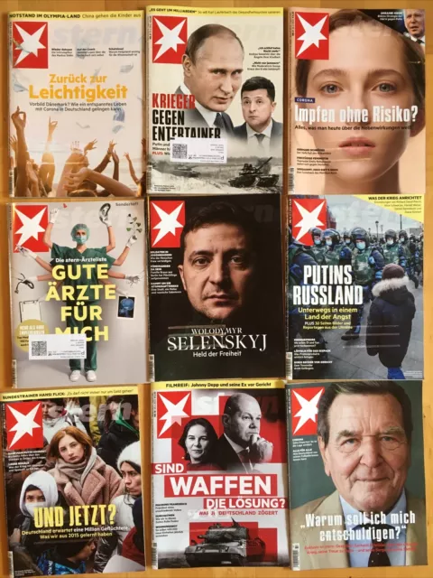 Stern-Zeitschriften Auswahl 4 aus 22 Ausgaben (2022)