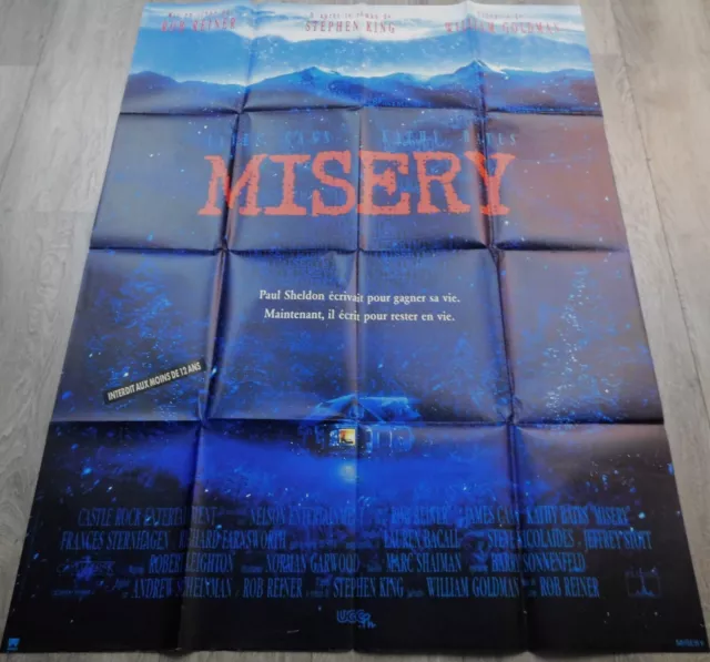 Misery French Movie Poster Original 47"63 1990 Rob Reiner Stephen King Caan