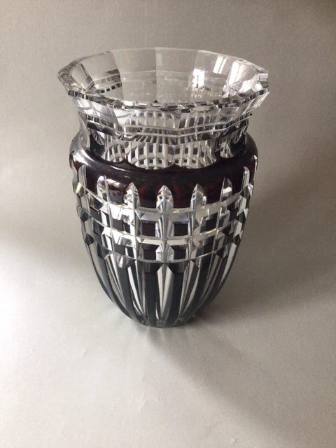 Vase cristal val saint Lambert
