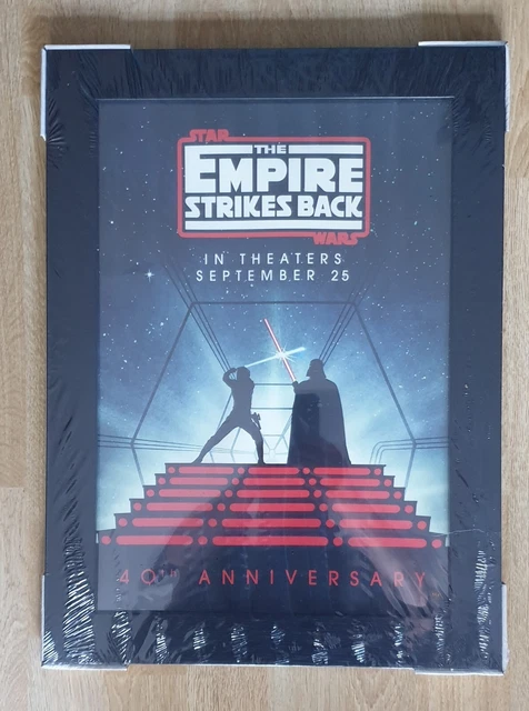 Star Wars The empire strikes back 40th Anniversary Poster A3 in brand new frame