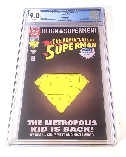 The Adventures of Superman #501 Collector’s Edition CGC 9.0 DC Comic Book