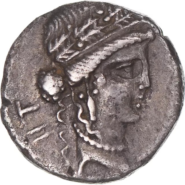 [#345904] Monnaie, Jules César, Denier, 48 BC, Military mint, TTB, Argent, Sear:
