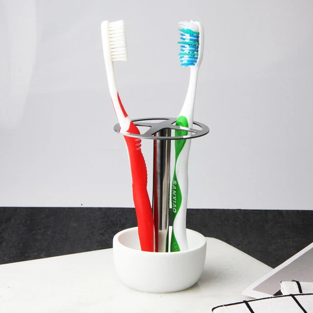 304 Acero inoxidable sin troquelar Soporte de estantería Soporte de cepillo de dientes
