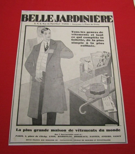 Advertising Pub Publicite Ancienne Advert 10.2 Belle Jardiniere G. De Malherbe