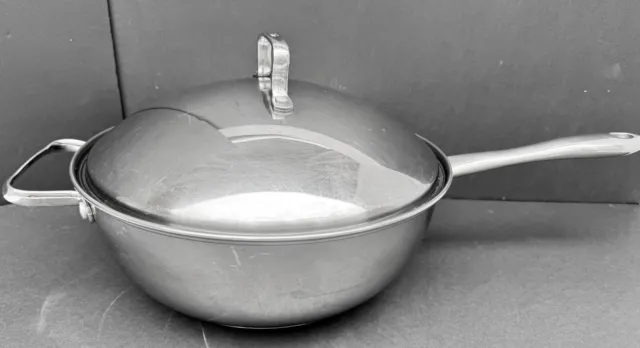 Vintage Belgique Tools Of The Trade 5 Qt Stainless Steel Saucepan with Domed Lid