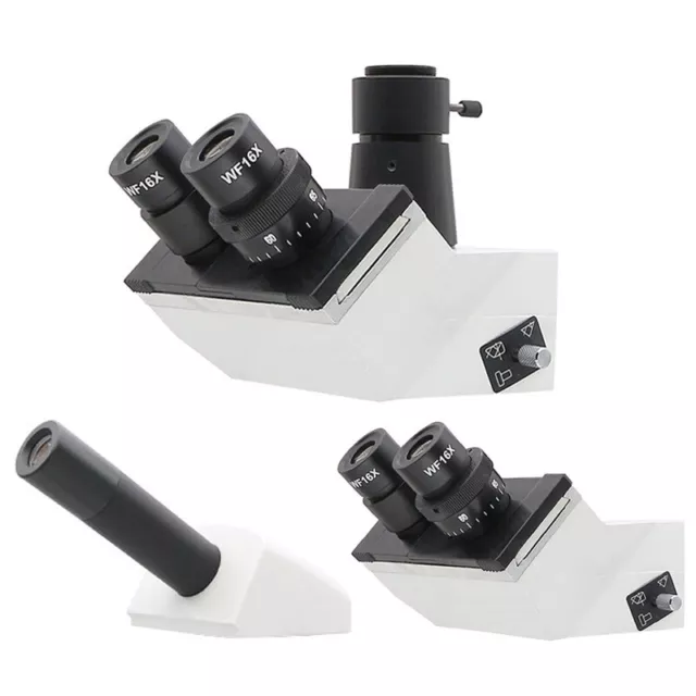 Monocular Binocular Trinocular Head f/ Biological Microscope w/ 10X 16X Eyepiece