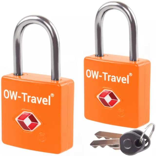✅ TITAN TSA Approved Keyed Travel Padlocks. Suitcase Luggage Bag Key Lock Keys