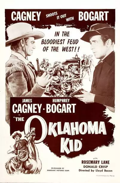 Oklahoma Kid poster James Cagney Humphrey Bogart 1939 Old Movie Photo