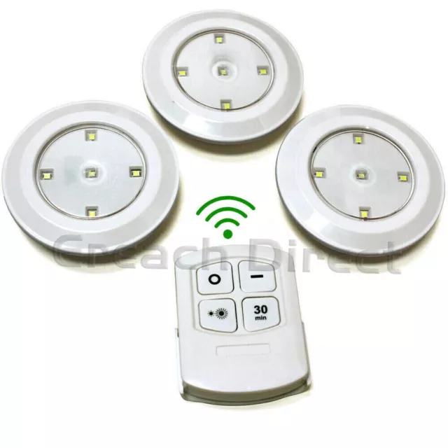 Wireless Remote Control Timer Wall Ceiling LED Lights Cabinet Cupboard Camp Van