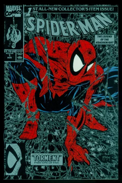 Marvel Comics SPIDER-MAN #1 McFarlane Silver-Black NM+/NM/M 9.6-9.8