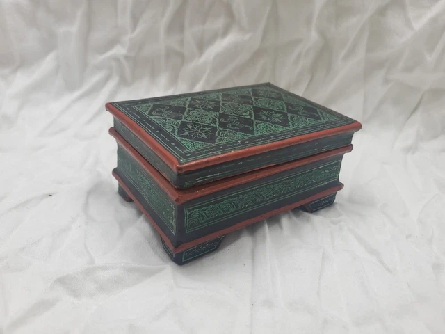 Vintage Burmese Betel Nut Lacquer Box