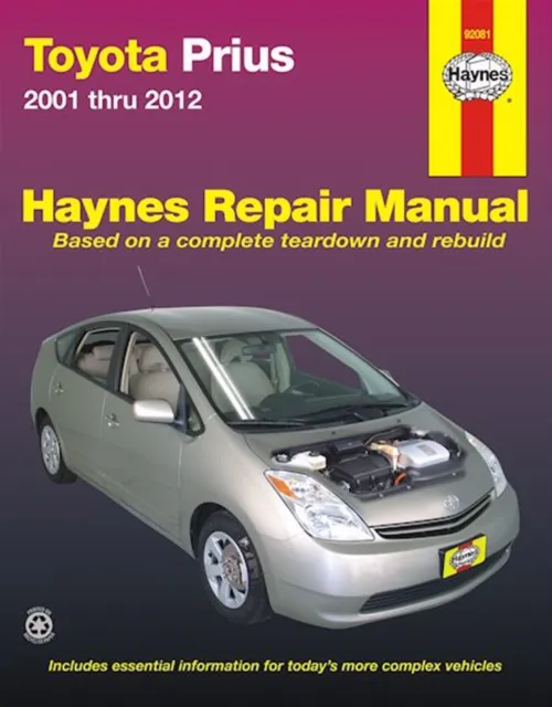 Toyota Prius Haynes Repair Manual 2001-2012