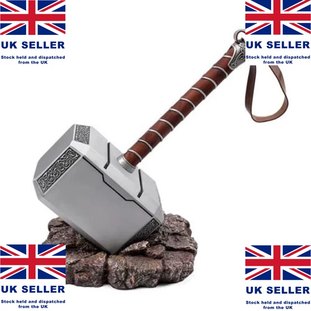 AVENGERS THOR HAMMER Metal Replica HEAVY 11 Mjolnir Resin Base Prop UK