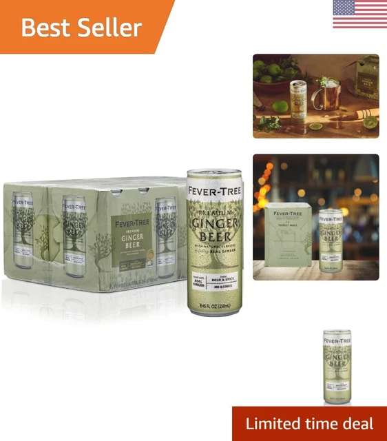 Award-Winning Ginger Beer - Refreshing for Cocktails - 250 ML - Pack of 24