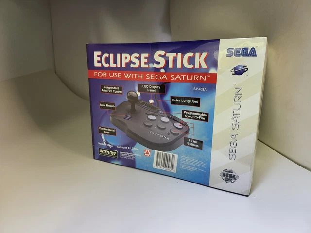 Neuf sous Licence InterAct Sega Saturne Eclipse Bâton Arcade Joystick Joie #U2