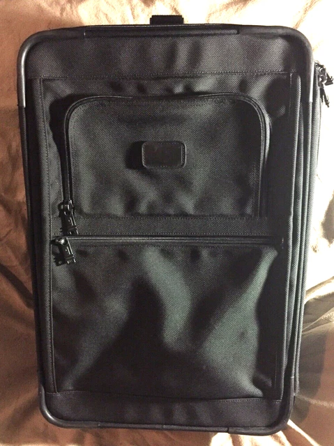 Tumi Alpha 22" Carry-On Ballistic Nylon Wheeled Luggage - Black - Model: 2210D3