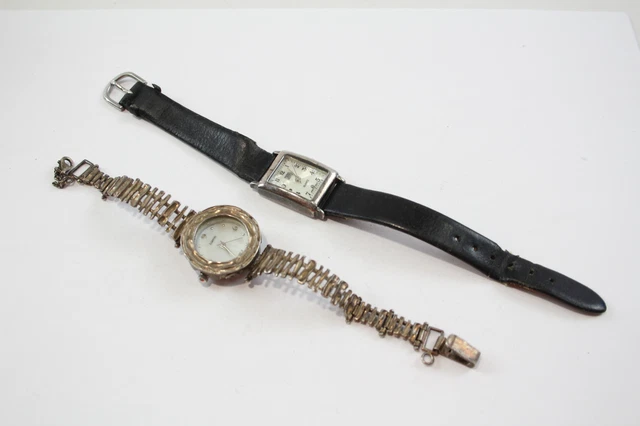 RELOJES DE PULSERA de plata para mujer cuarzo 925 plata funciona