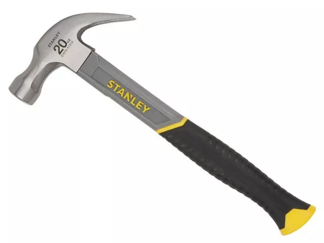 Stanley Tools - Fût de fibre de verre incurvé par marteau à griffe 570g (20oz) 2