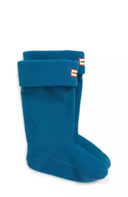 Hunter  Kids Blue Original Fleece Welly Boot Socks US Size XS (5-7K) L136054